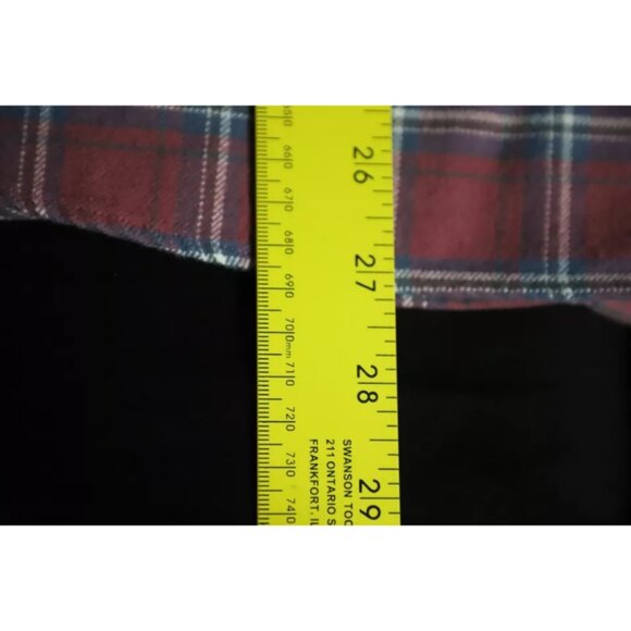 UNTUCKit Button Up Shirt Men L Red/Blue Plaid Slim Fit Spread Collar Long Sleeve - Picture 7 of 8